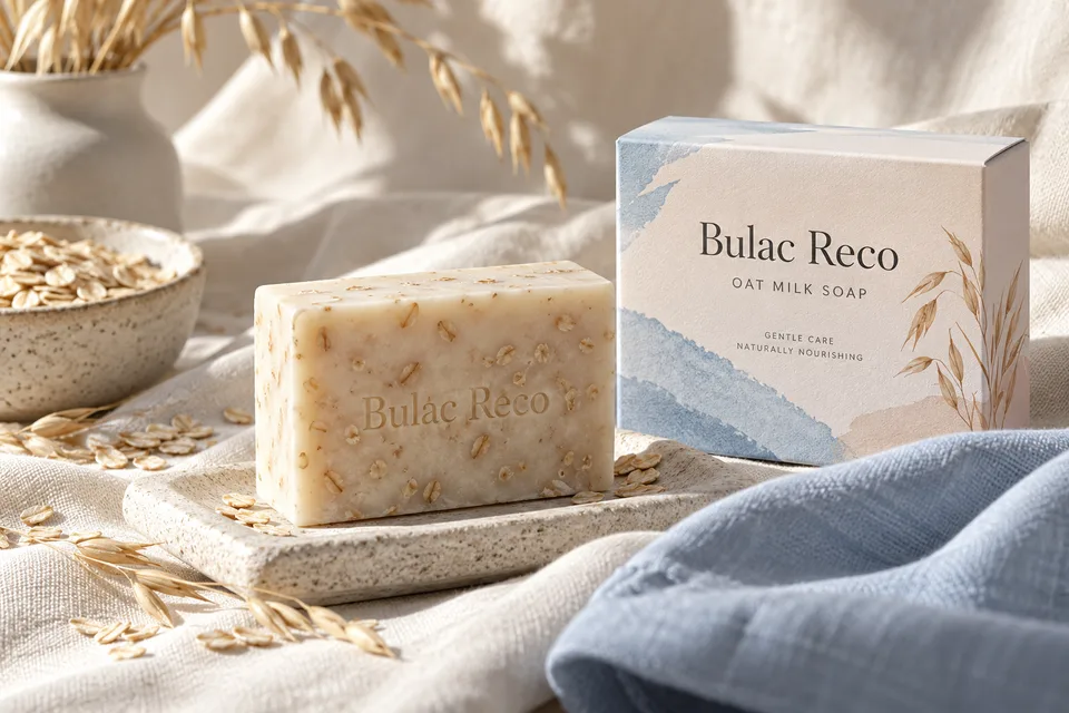 A thoughtful soap and daily-care still life
